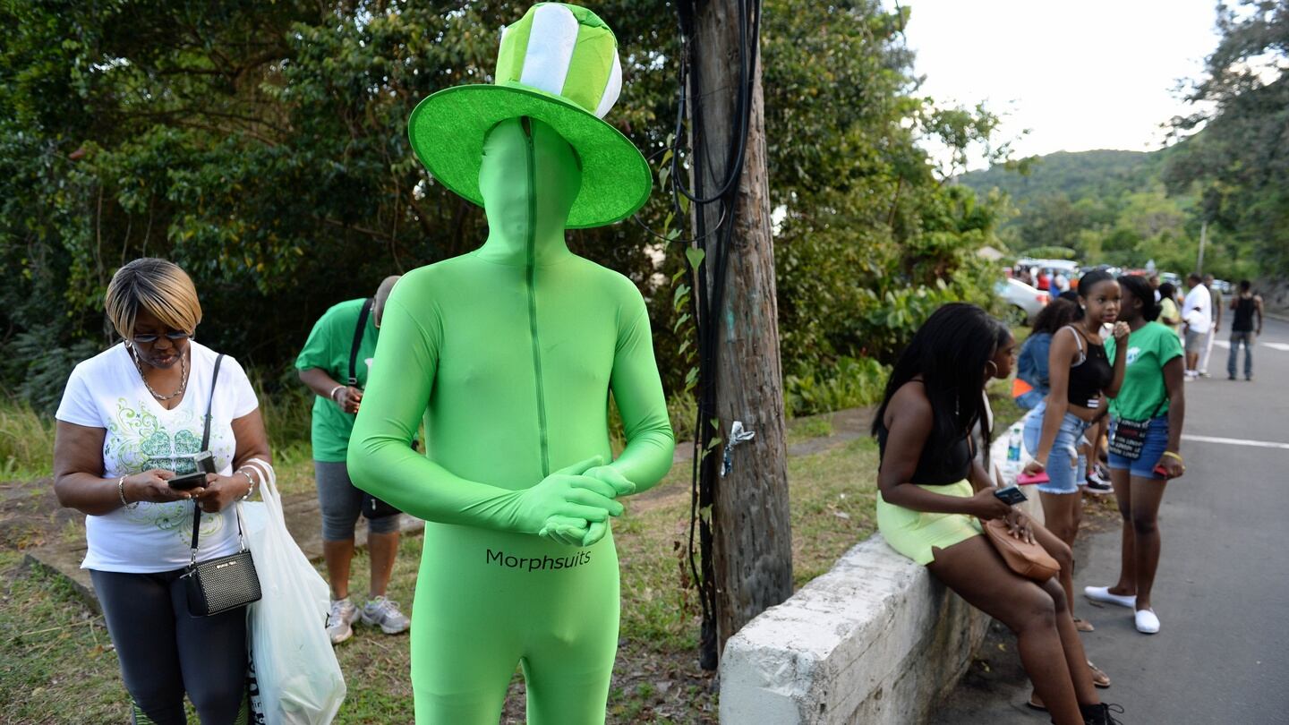 And now for something a bit...further afield: waiting for the St Patrick’s Day Parade to start in Salem, Montserrat, in the West Indies. Photograph: Frank Miller/The Irish Times