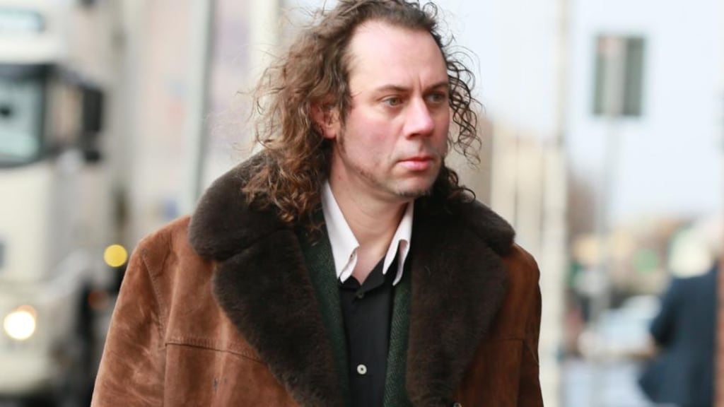 Derek O’Shaughnessy, the former curate’s attendant at St Ann’s Church of Ireland on Dawson Street, Dublin, leaving the Four Courts. Photograph: Courts Collins