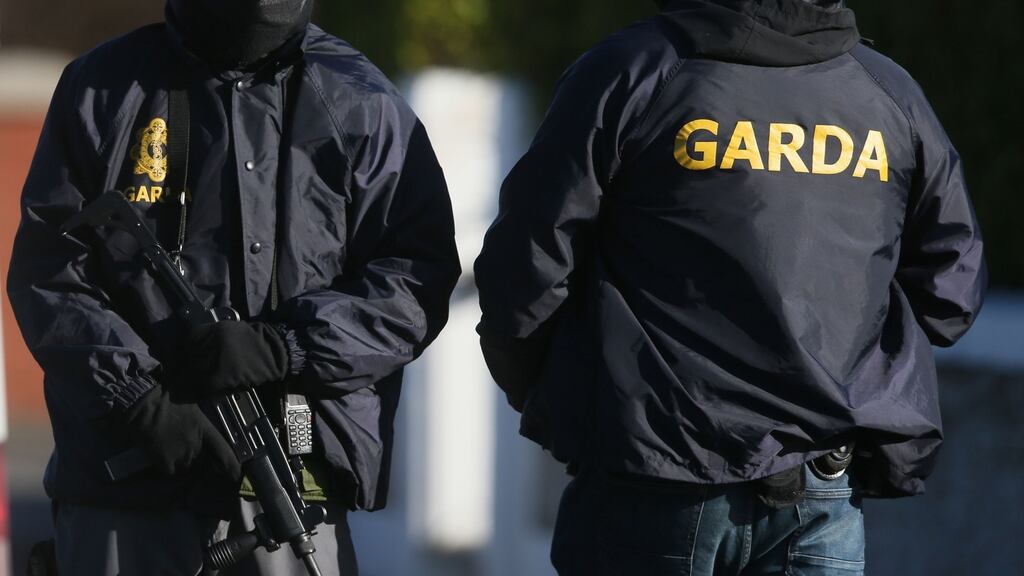 Armed gardaí on duty. File photograph: Niall Carson/PA
