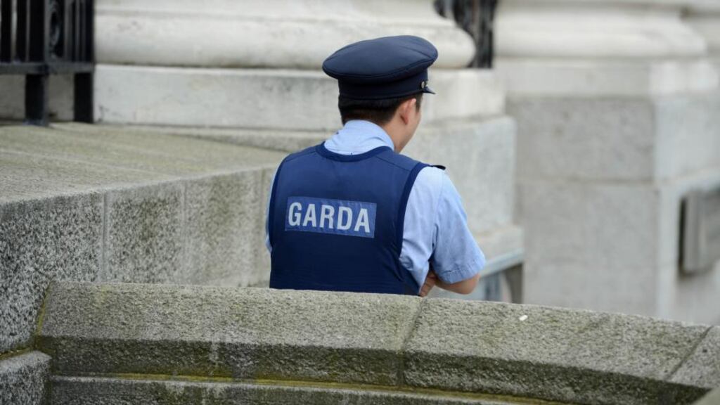 Gardaí arrested one man at the scene of a crash following a carjacking in Longford. Photograph: Frank Millar
