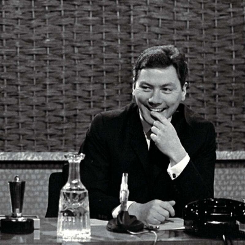 Gay Byrne presenting The Late Late Show in 1966. Photograph: RTÉ