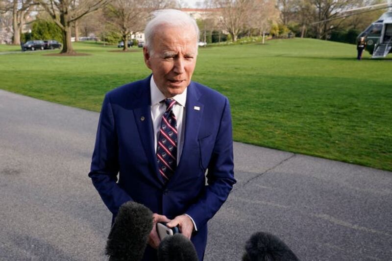 Mr Biden said Mr Netanyahu’s government “cannot continue down this road”. Photograph: AP