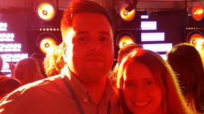 Emily Mitchell and her husband Thomas: ‘Seeing Ed in such a small venue is like a dream.’