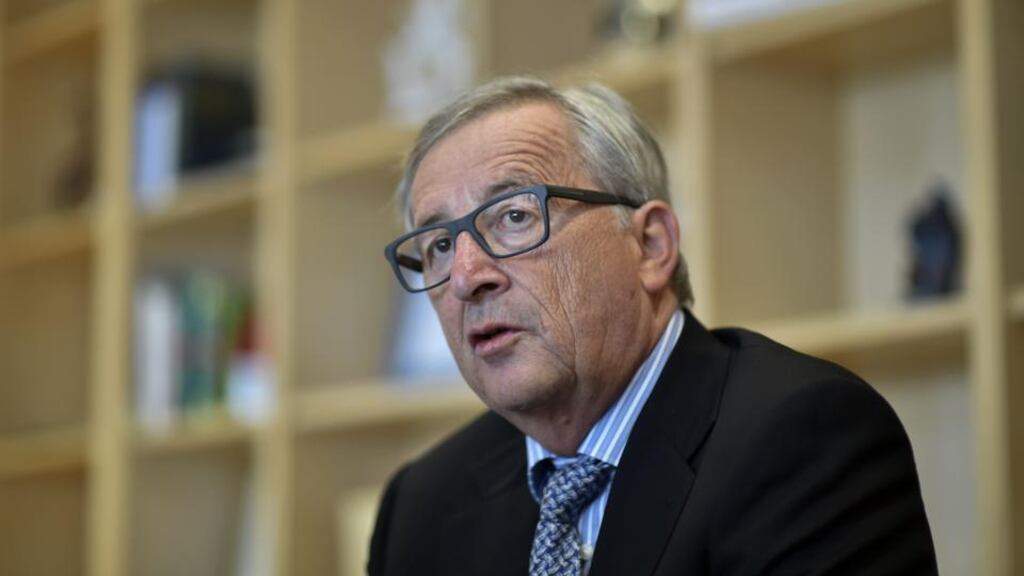 European Commission President Jean-Claude Juncker during an interview  in Brussels in August. Photograph: AFP/Getty Images