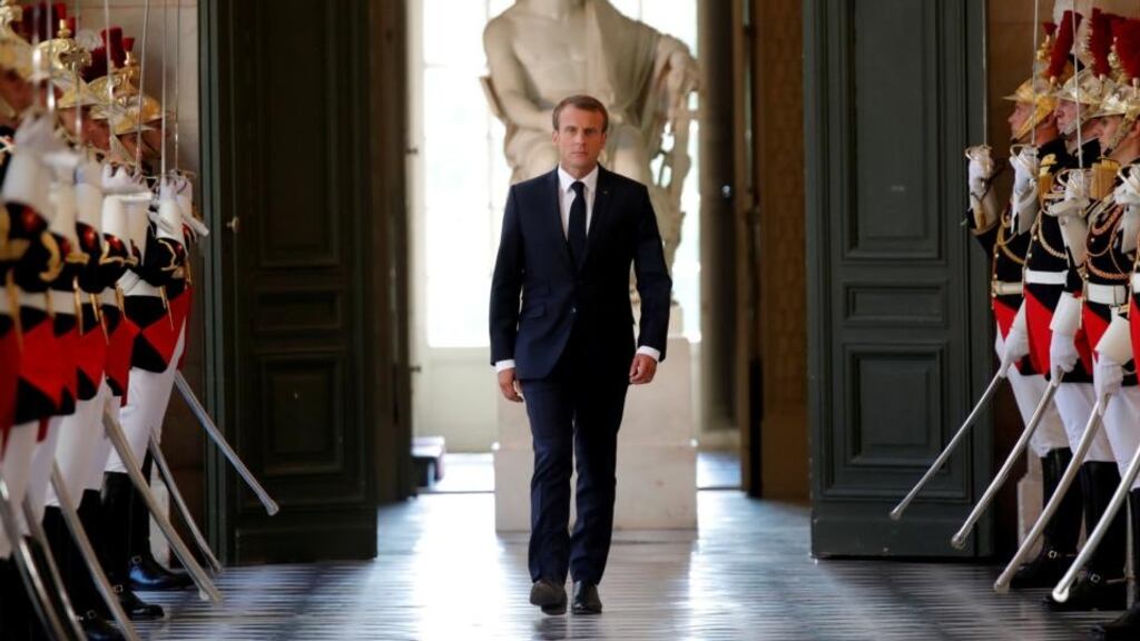 Predictions that French president Emmanuel Macron would back down when he reformed the labour code and the SNCF railway system proved false. Photograph: Charles Platiau/Reuters