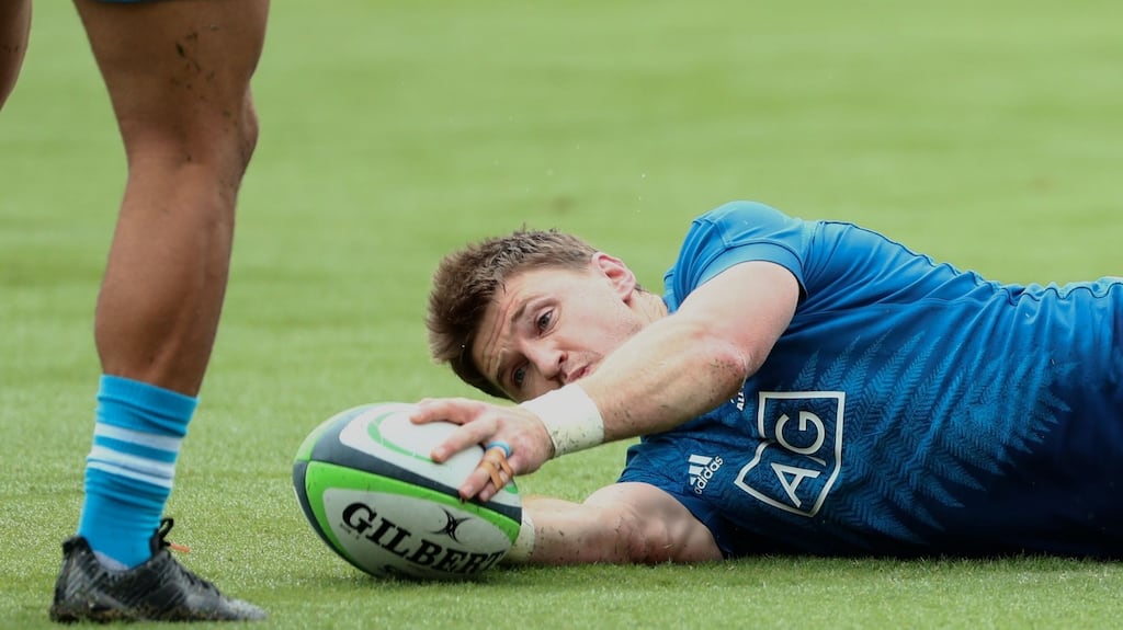 Beauden Barrett during a training session ahead of the 2019 Rugby World Cup Pool B meeting with South Africa. Photo; Getty Images