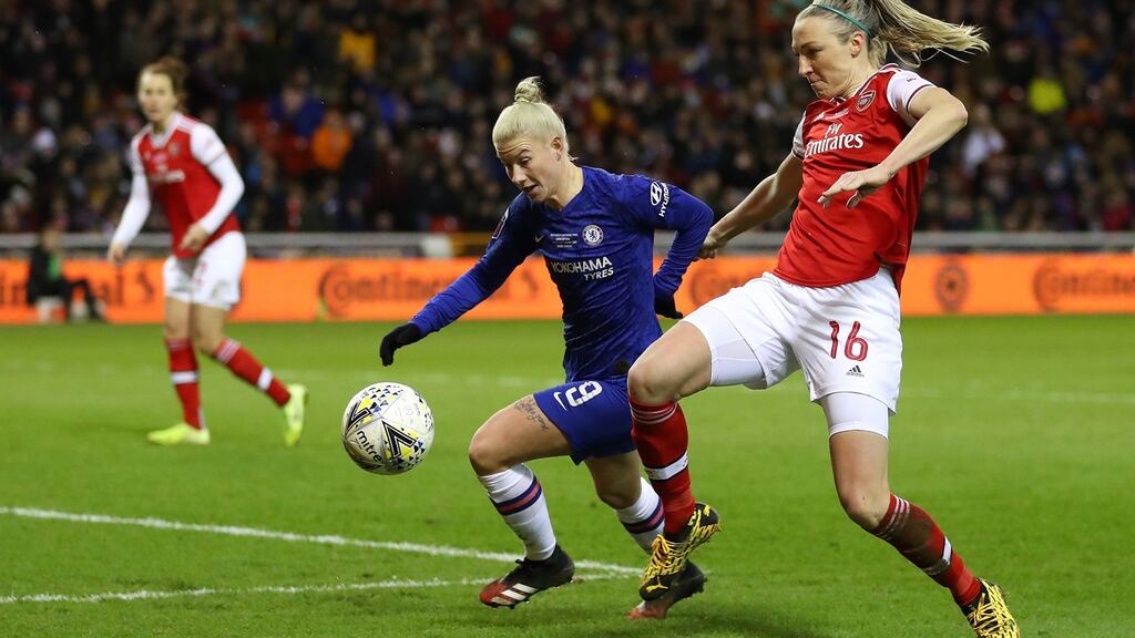 Louise Quinn: parted ways with Arsenal at the start of the summer when her contract with the London club expired. Photograph: Catherine Ivill/Getty Images