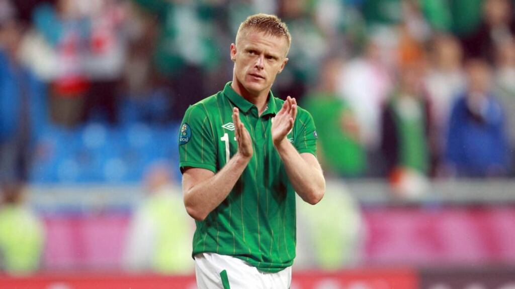 Damien Duff will be playing in the League of Ireland this summer. Photograph: Donall Farmer/Inpho