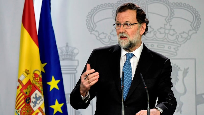 Spanish prime minister Mariano Rajoy has been using coercion rather than argument in Catalonia. Photograph: Javier Soriano/AFP/Getty Images