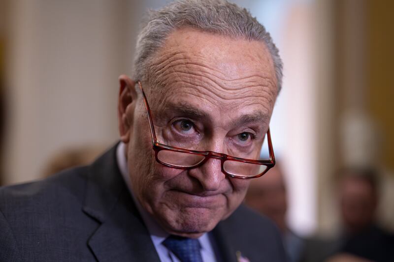 Senate majority leader Chuck Schumer announced the breakthrough shortly before midnight. Photograph: AP