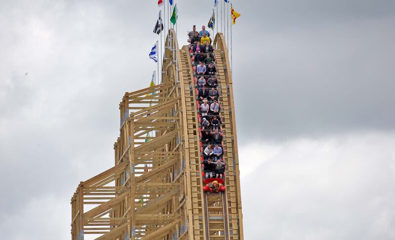 The Cú Chulainn roller coaster at Emerald Park, Co Meath. Photograph: Colin Keegan/Collins Dublin.