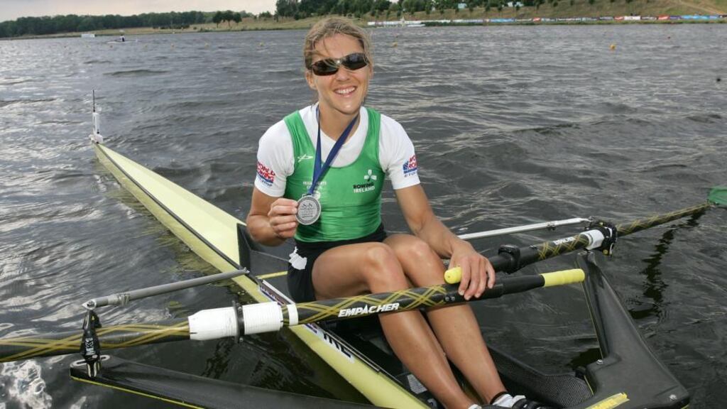 Sinead Jennings (pictured) and Claire Lambe have qualified for the Olympic Games after finishing third in the B Final in the women’s double scull at the World Championships in France. Photograph: Inpho/Getty Images