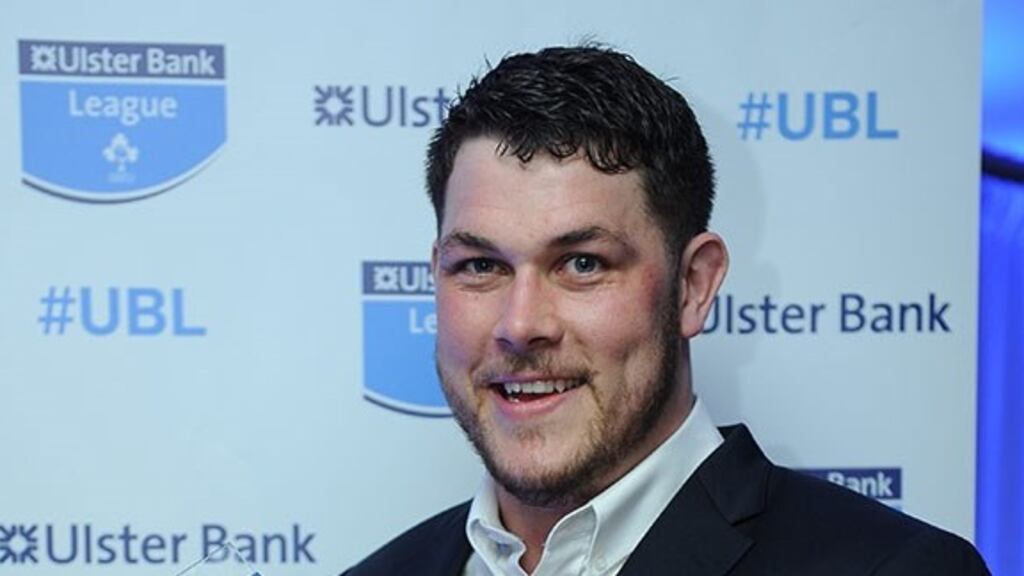 Cork Constitution lock Conor Kindregran was named Ulster Bank Division 1A Player of the Year.