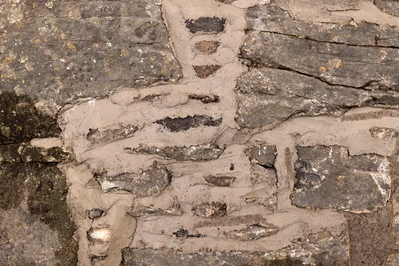 Repointing work at the tower