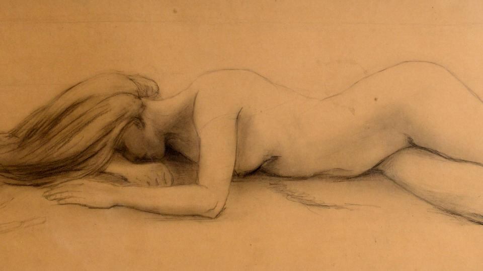 A drawing by Maud Gonne. Photograph:  Dara Mac Dónaill