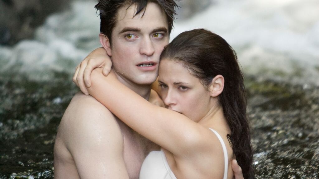 Robert Pattinson and Kristen Stewart in The Twilight Saga: Breaking Dawn Part 1