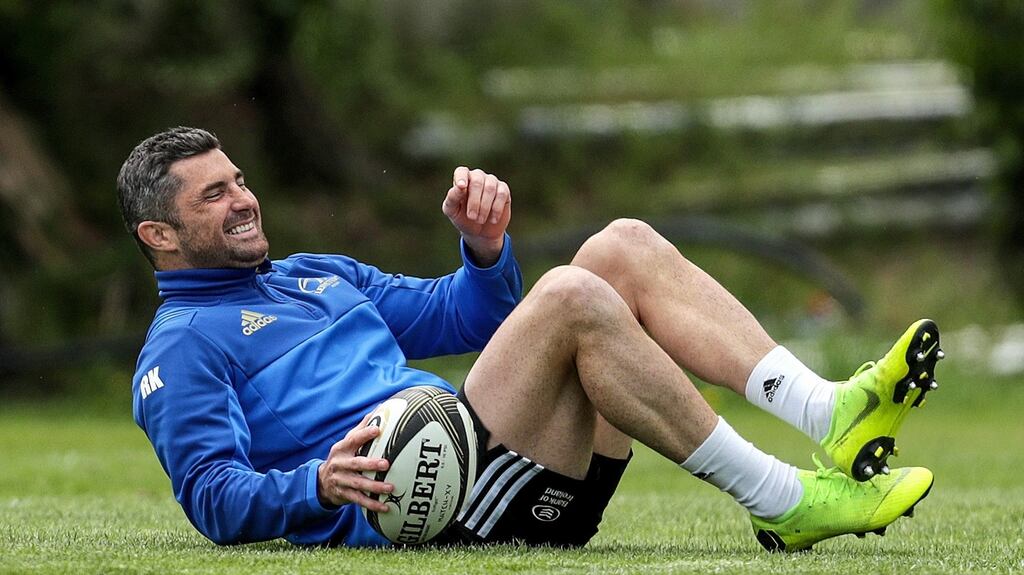 Rob Kearney at Leinster Rugby Squad Training in   UCD, Dublin on Monday.  Photograph: Laszlo Geczo/Inpho