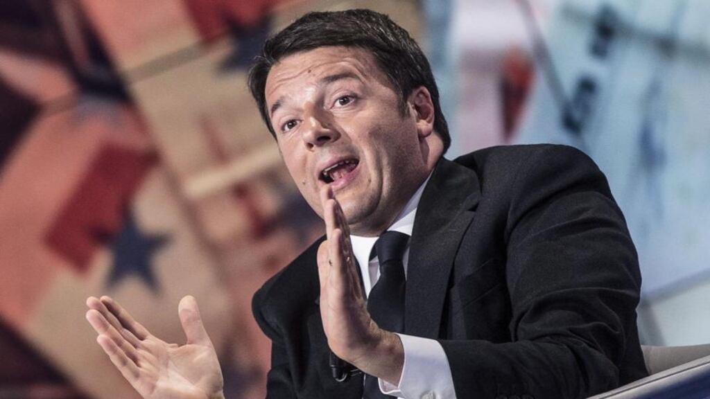 Italian prime minister Matteo Renzi: “The EU has accepted the problem is not only Italy’s. It has agreed to send ships but now they have to accept the quota system.” Photograph: EPA/Angelo Carconi
