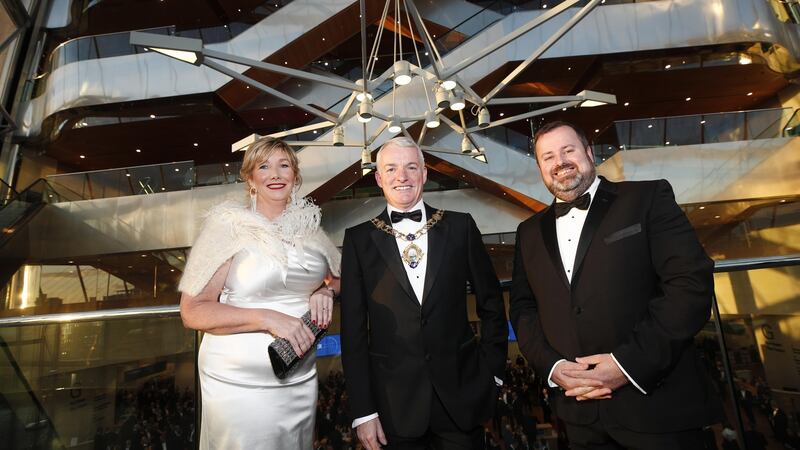 Irish business people gathered in the Convention Centre, Dublin, for the Dublin Chamber Annual Dinner. Photograph: Conor McCabe Photography
