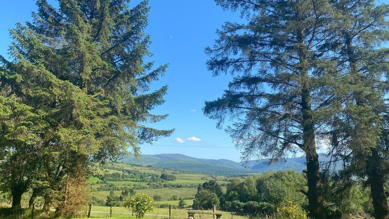 The restored farmhouse between Killarney and Kenmare had spectacular views over some rolling hills. Photograph: Conor Pope