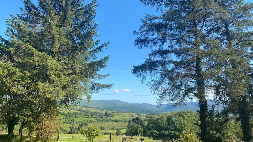 The restored farmhouse between Killarney and Kenmare had spectacular views over some rolling hills. Photograph: Conor Pope