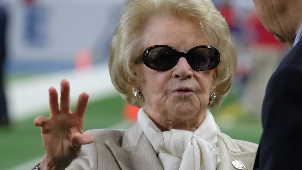 Martha Firestone Ford: Detroit Lions have come a long way since the owner called the players together and told them she was sick of losing. Photo: Diane Weiss/Getty Images