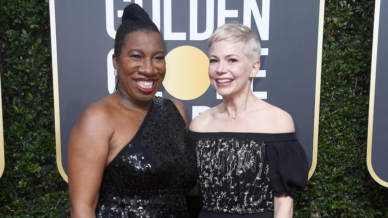 Tarana Burke (left) and Michelle Williams. Photograph: Frazer Harrison/Getty Images