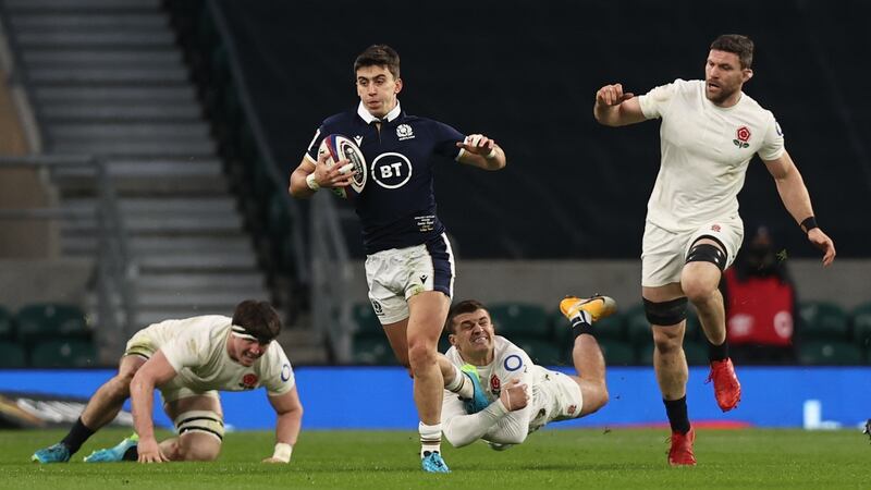 Cameron Redpath’s only international appearance came in a win over England. Photograph: Tommy Dickson/Inpho