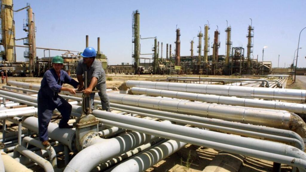 The price of oil is on the advance, due to geopolitical risks in the Middle East and positive equity markets. Photograph: Karim Mohsen/Getty Images