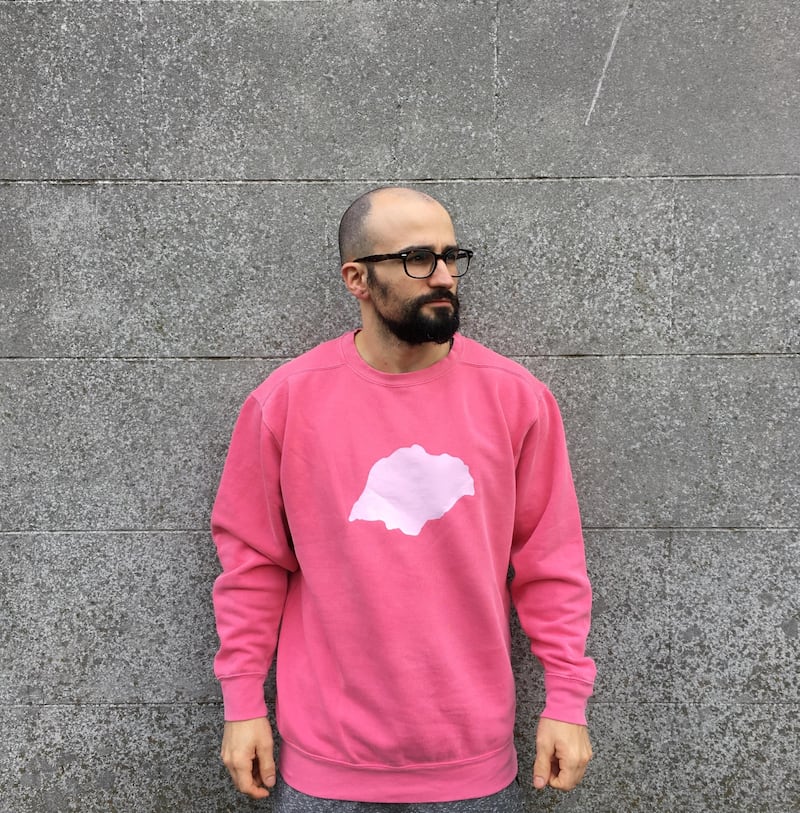 Artist Peter Bradley in an Island sweatshirt by Grey + Ginger Clothing