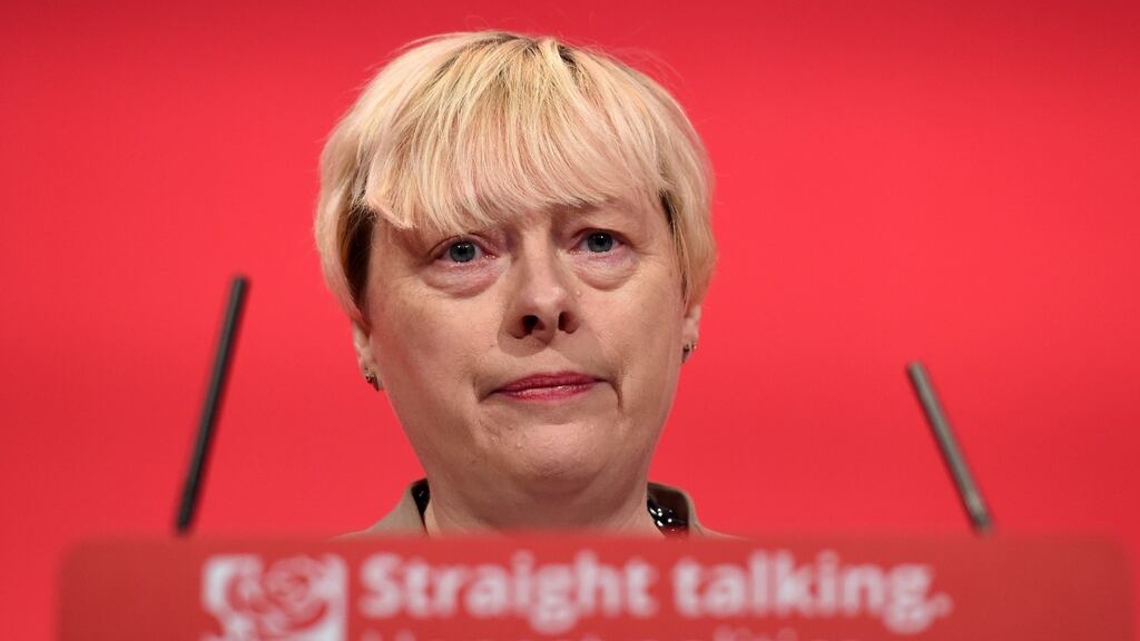 Angela Eagle has withdrawn from the contest to be the next leader of Labour in Britain in order to back Owen Smith as a ‘unity candidate’ to challenge Jeremy Corbyn. Photograph: EPA.