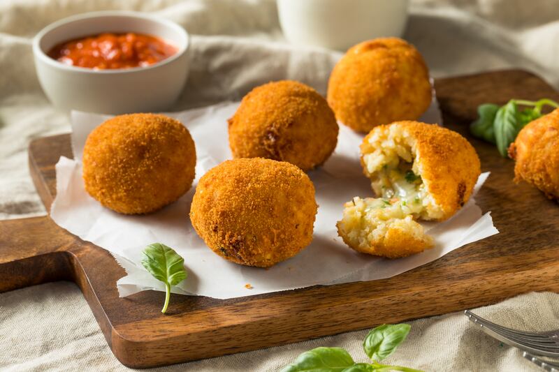 Arancini balls: make them with excess risotto rice. Photograph: iStock/Getty