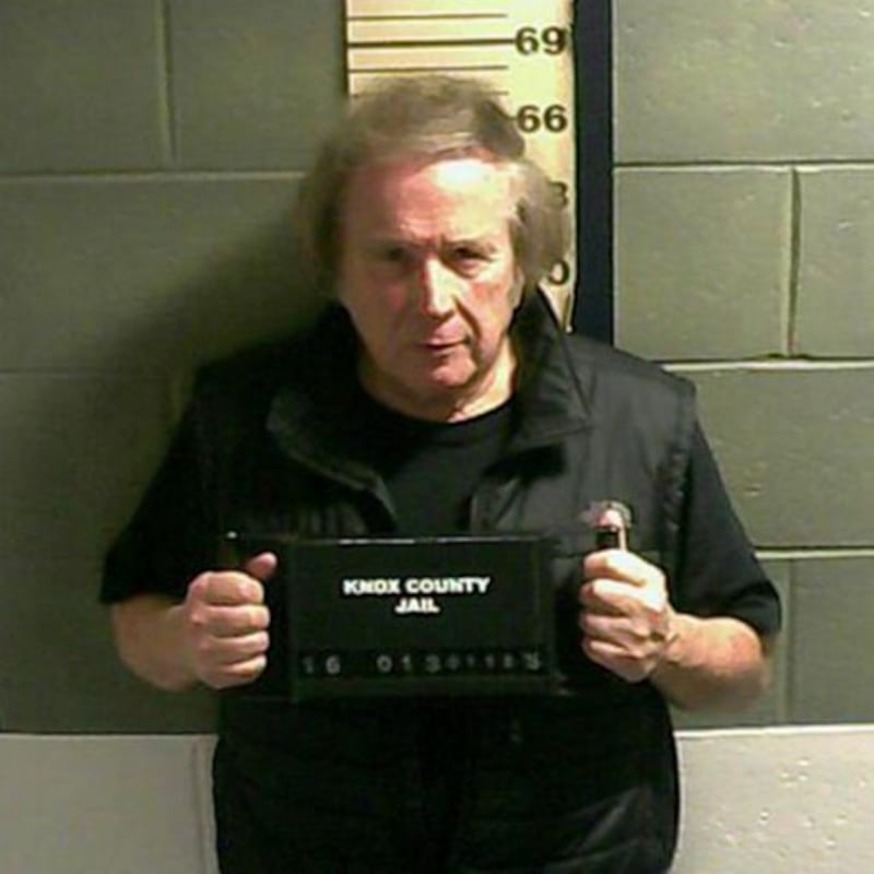 Don McLean after being charged with domestic violence assault in 2016. Photograph: Knox County Jail via Getty