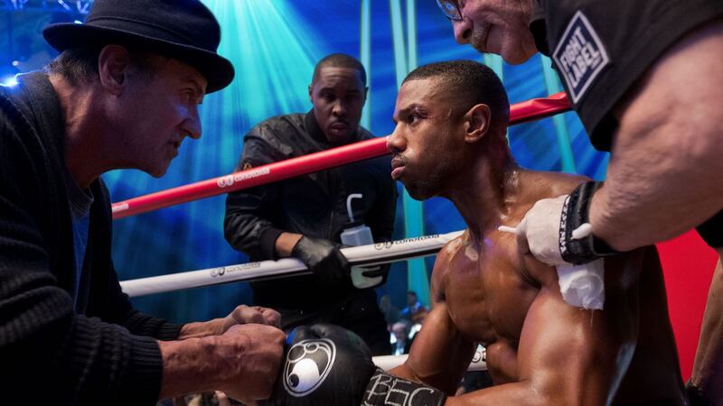 Creed II: Sylvester Stallone as Rocky Balboa and Michael B Jordan as Adonis Creed