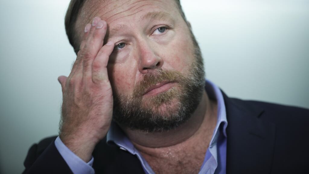 Alex Jones of InfoWars. Photograph: Drew Angerer/Getty Images