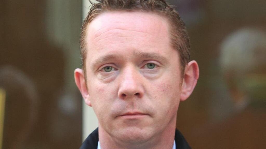 Stephen Hyland at the Coroner’s Court inquest into the death of his wife Nora Hyland. Photograph: Gareth Chaney/Collins