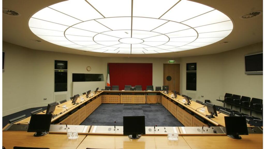 File photograph of  a Houses of the Oireachtas commission room. File photograph: Alan Betson/Irish Times