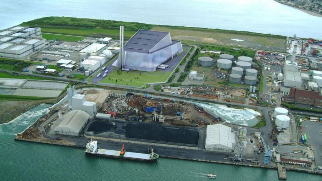 Computer generated image of proposal: US company Covanta is to spend €500m on the Poolbeg incinerator, with another €100m coming from the four Dublin local authorities