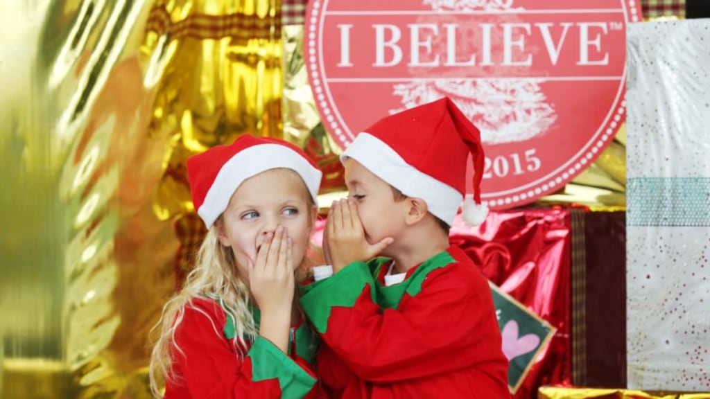 Santa’s little helpers: Elves Eabha Scully and Kyle Doyle help launch I Believe, Ireland’s first winter food, drink, craft and horticulture festival. The festival will run from November 26th until December 23rd at Dublin’s Custom House Quarter.