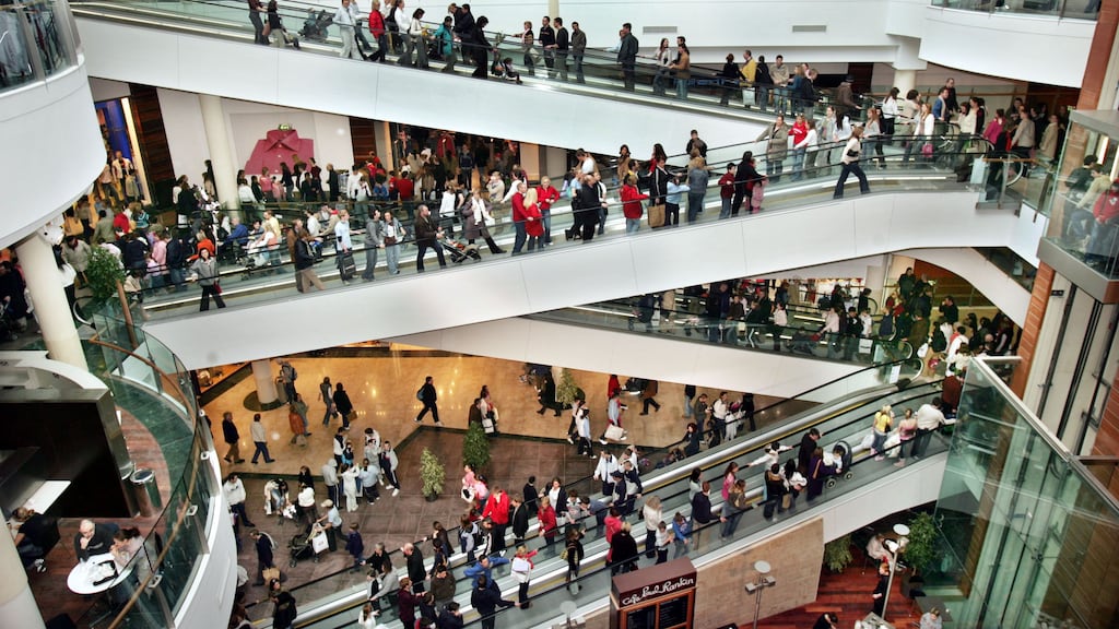 Dundrum Town Centre: when the mall opened, in March 2005, a reported 75,000 people visited on the first day. Photograph: Matt Kavanagh
