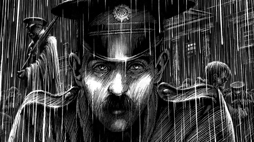 Easter 1916: part of David Rooney’s illustration of Edward Daly