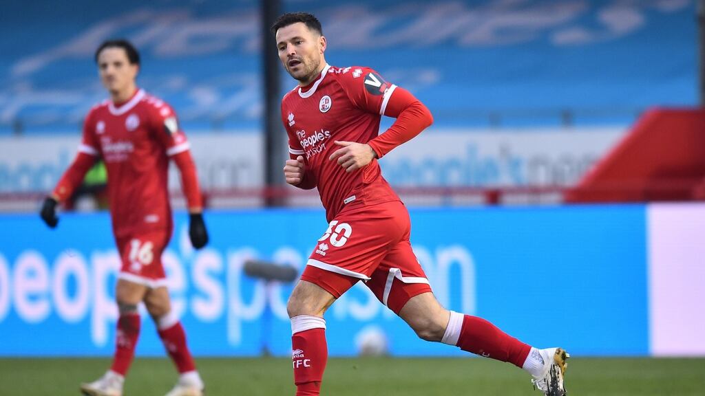 Crawley Town’s defender and former reality TV star Mark Wright in action against Leeds United. Photograph: Getty Images