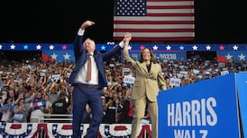 US election: Kamala Harris four points ahead of Donald Trump in key swing states, poll shows