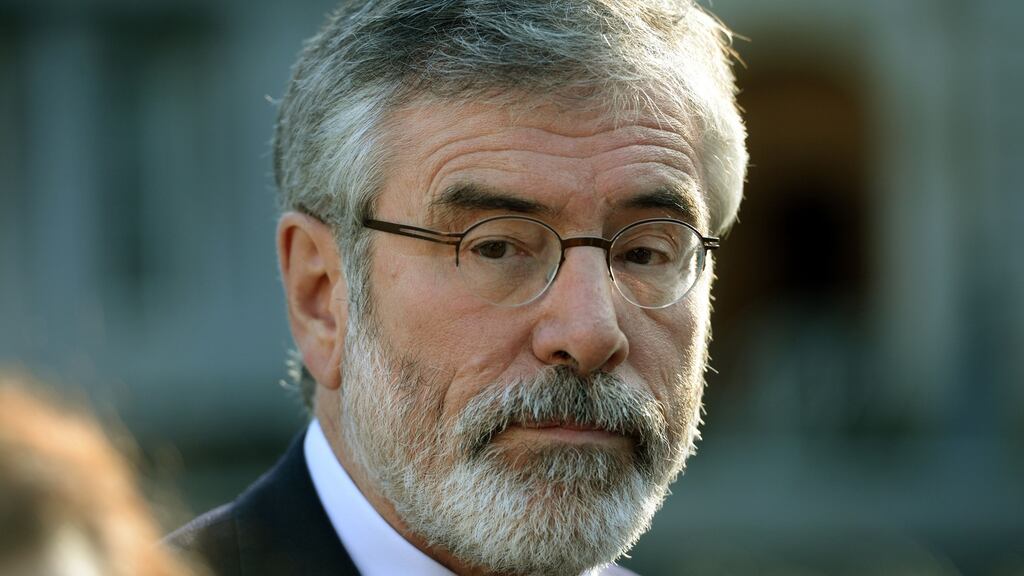 Sinn Féin leader Gerry Adams received a US visa in the mid-1990s during the Northern Irish peace process. Photograph: Dara Mac Dónaill