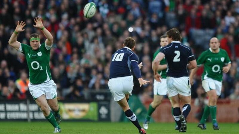 Dan Parks spoils Ireland's party in 2010. Photograph: Laurence Griffiths/Getty Images