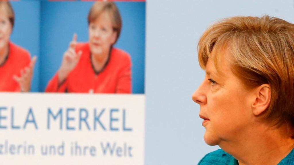 German chancellor Angela Merkel’s spokesman said there was “absolutely no dissent” between Berlin and European Commission president José Manuel Barroso on austerity measures. Photograph: Reuters/Fabrizio Bensch