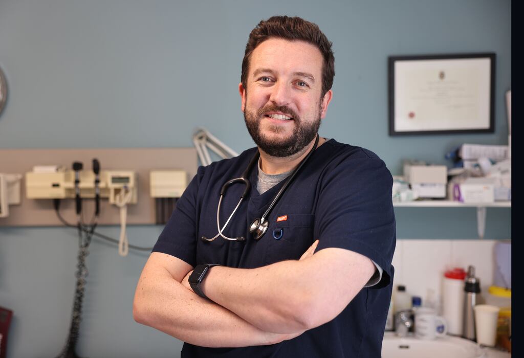 Dr Knut Moe, in his surgery in Churchtown, Dublin. Photograph: Dara Mac Dónaill