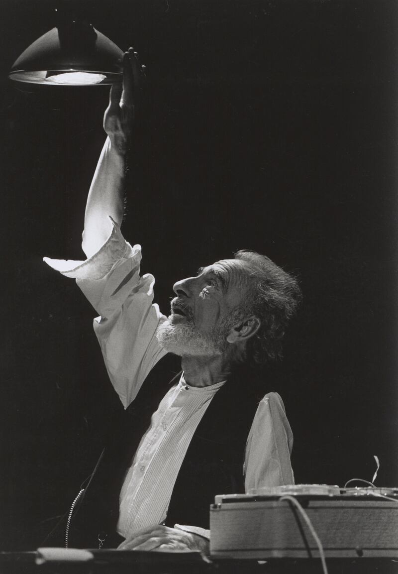 Krapp's Last Tape: David Kelly. Photograph: Tom Lawlor/Gate Theatre digitial archive/University of Galway