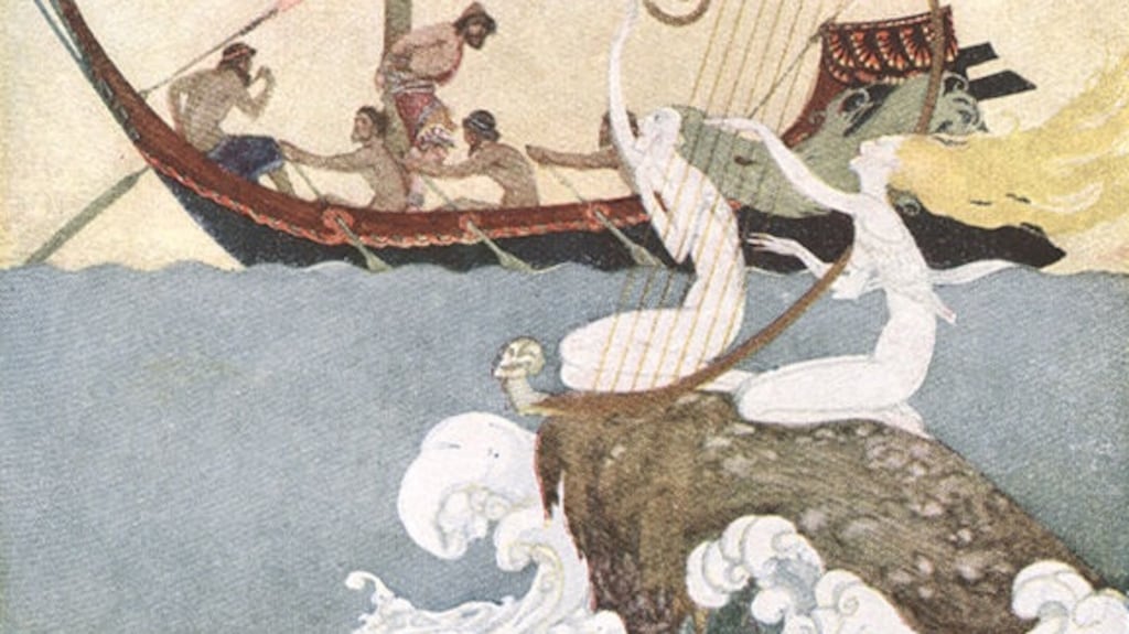 An illustration by Hungarian artist Willy Pogany to Padraic Colum’s The Adventures of Odysseus