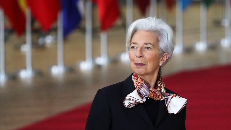 French economist and lawyer Christine Lagarde was appointed as president of the European Central Bank, leaving her role as director of the International Monetary Fund. Photograph: Yves Herman/Reuters